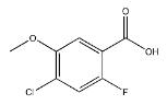 4-氯-2-氟-5-甲氧基苯甲酸